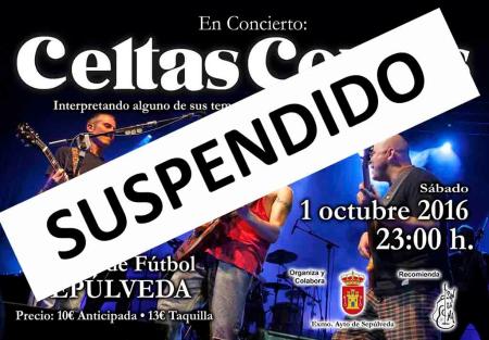 Imagen Suspendido el concierto de Celtas Cortos en Sepúlveda