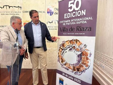 Imagen La Diputación de Segovia apoya de nuevo el Certamen Internacional de Pintura Rápida ‘Villa de Riaza’, que cumple este año su primer medio siglo de andadura