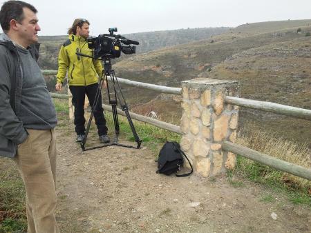 Imagen Intereconomía Televisión graba un reportaje en Sepúlveda