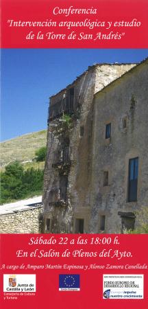 Imagen Conferencia Intervención arqueológica y estudio de la Torre de San Andrés