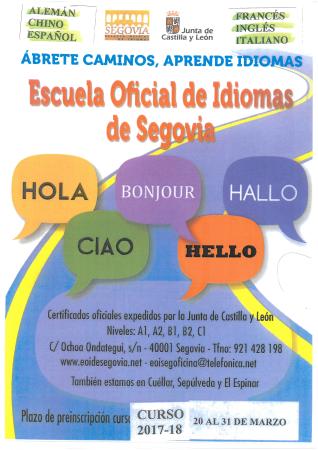 Imagen Escuela oficial de idiomas - Extensión de Sepúlveda