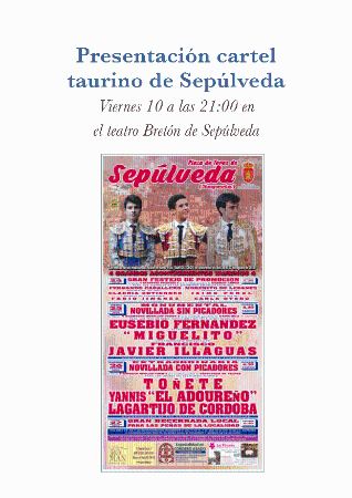 Imagen Presentación del cartel taurino 2018