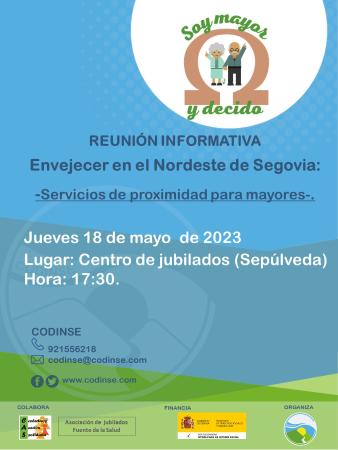 Imagen Reunión informativa, envejecer en el Nordeste de Segovia 18/05/2023